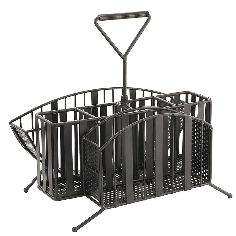 Rebrilliant Metal Picnic Flatware Caddy & Reviews Wayfair